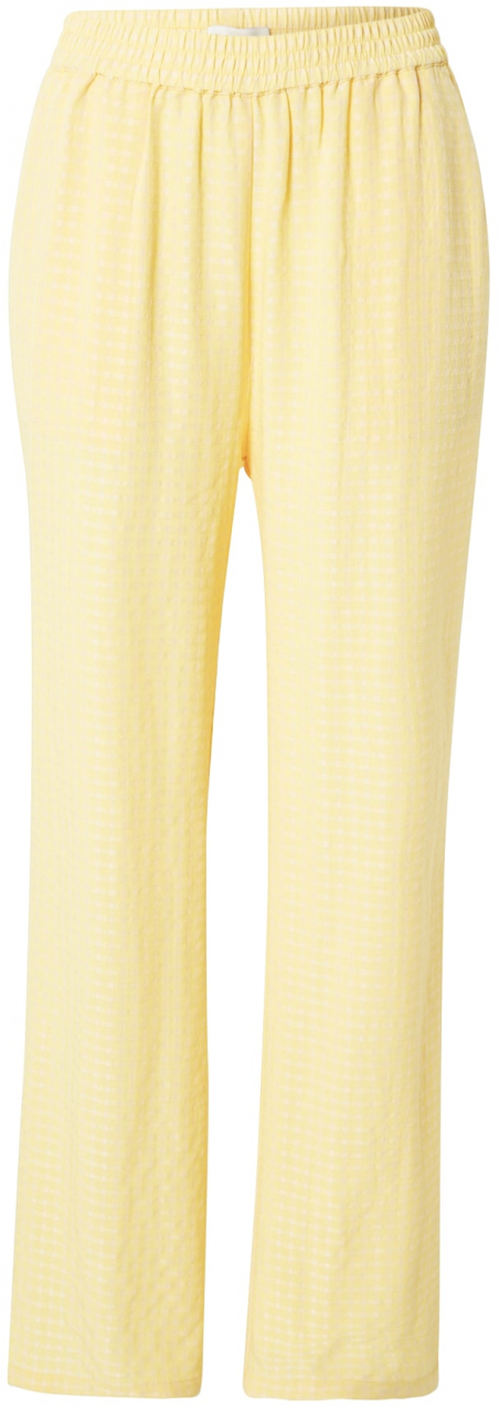 Lollys Laundry Nohavice 'Ted'  žltá / biela