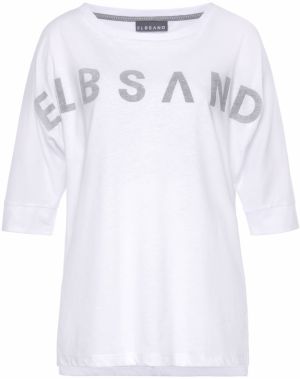 Elbsand Tričko  sivá / biela