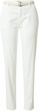 ESPRIT Chino nohavice  biela