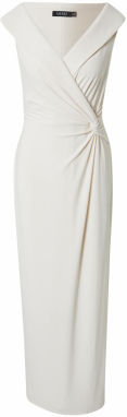 Lauren Ralph Lauren Večerné šaty 'LEONIDAS'  krémová
