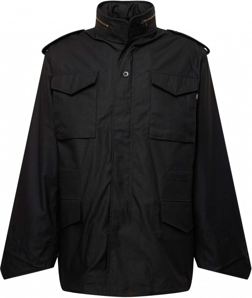 ALPHA INDUSTRIES Prechodná bunda  čierna