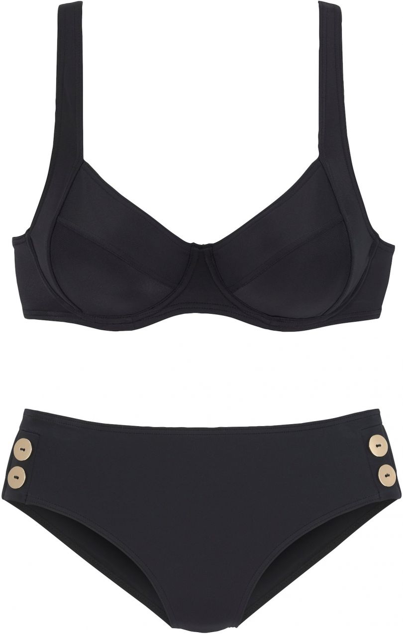 VIVANCE Bikiny  béžová / čierna