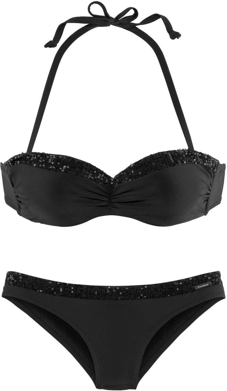 Bruno Banani Bikiny  čierna / strieborná