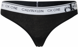 Calvin Klein Underwear Tangá  čierna / šedobiela