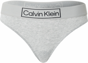 Calvin Klein Underwear Tangá  sivá melírovaná / čierna