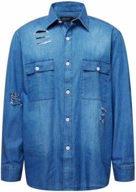 BURTON MENSWEAR LONDON Košeľa  modrá denim