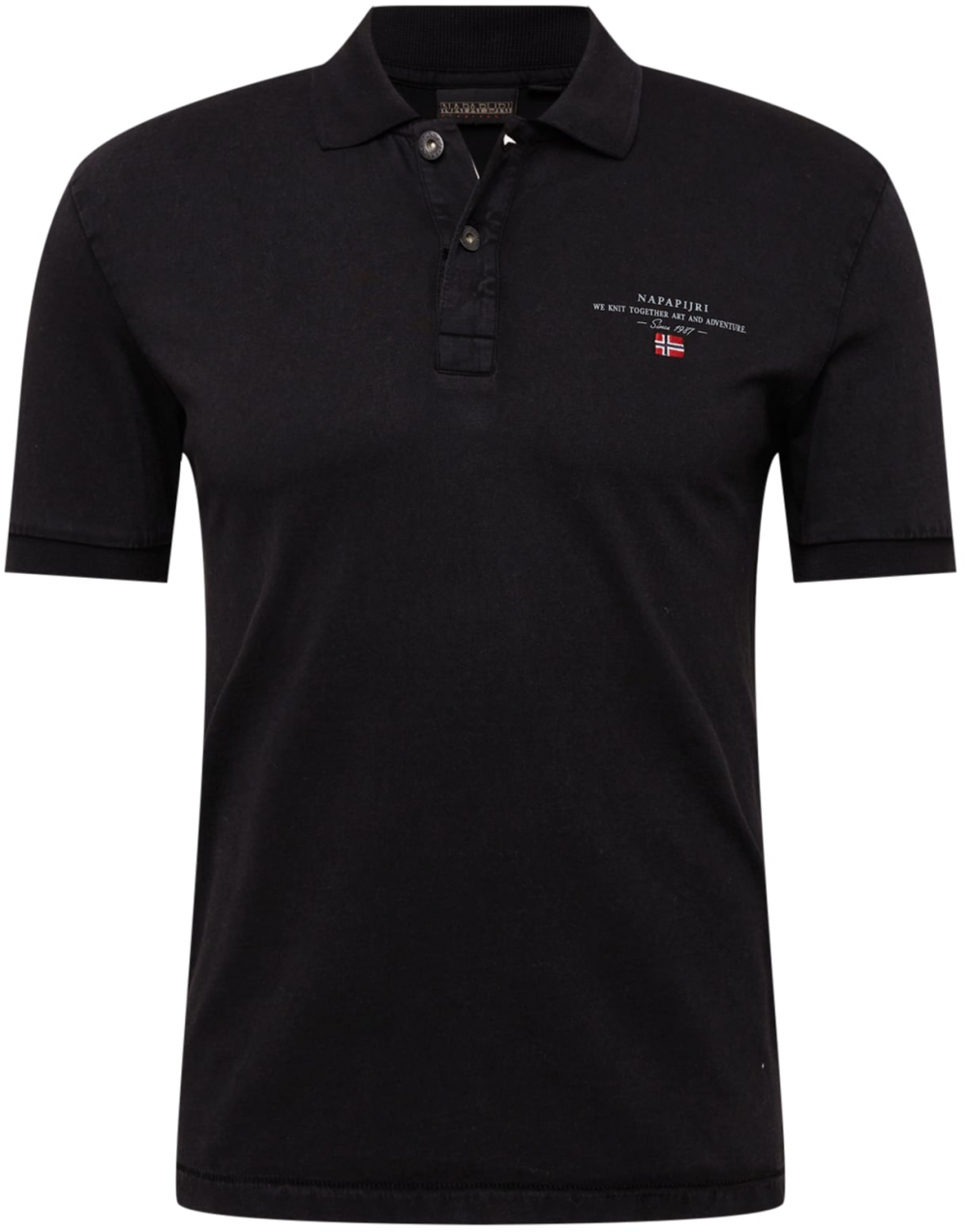 NAPAPIJRI Tričko 'Elbas'  námornícka modrá / striebornosivá / červená / čierna