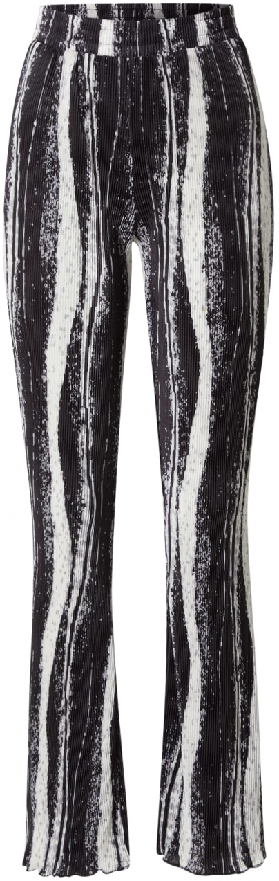 Nasty Gal Nohavice  krémová / čierna