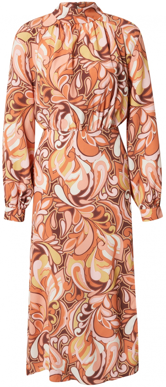 Nasty Gal Košeľové šaty  hnedá / karí / broskyňová / staroružová / vaječná škrupina