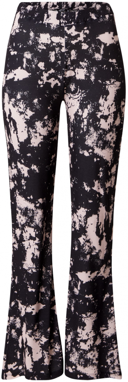 Nasty Gal Nohavice 'Tie Dye'  pastelovo ružová / čierna
