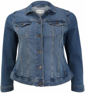 Tom Tailor Women + Prechodná bunda  modrá denim