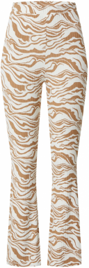 EDITED Nohavice 'Benni'  krémová / hnedá