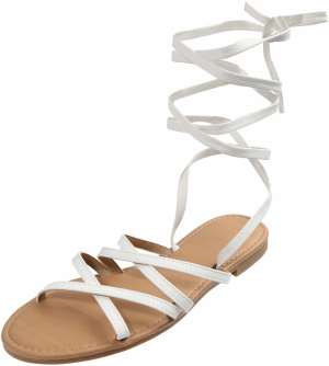 Nasty Gal Remienkové sandále  prírodná biela