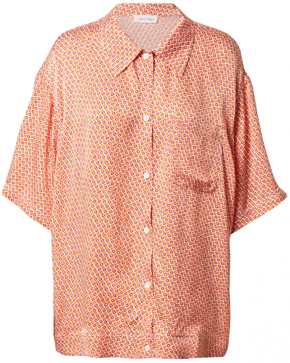 AMERICAN VINTAGE Blúzka  oranžová / červená / biela
