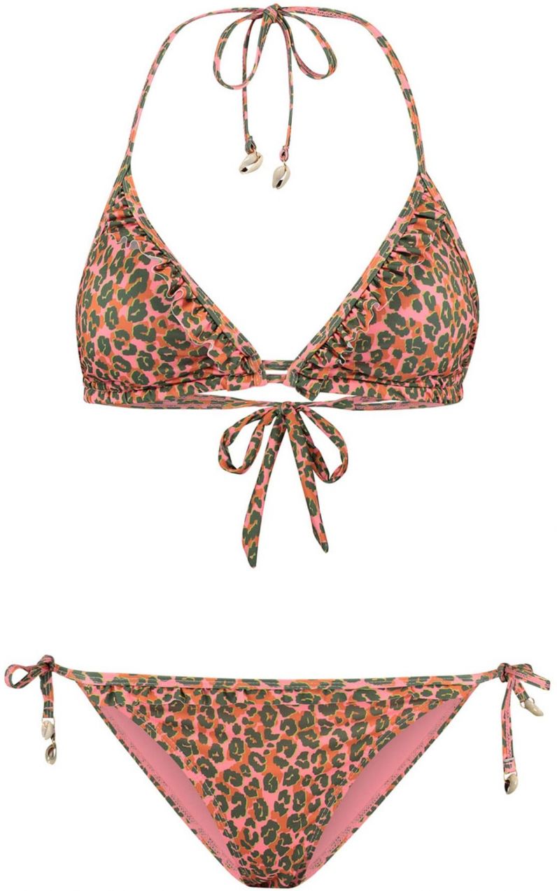 Shiwi Bikiny 'LIZ'  kiwi / tmavozelená / ružová / červená
