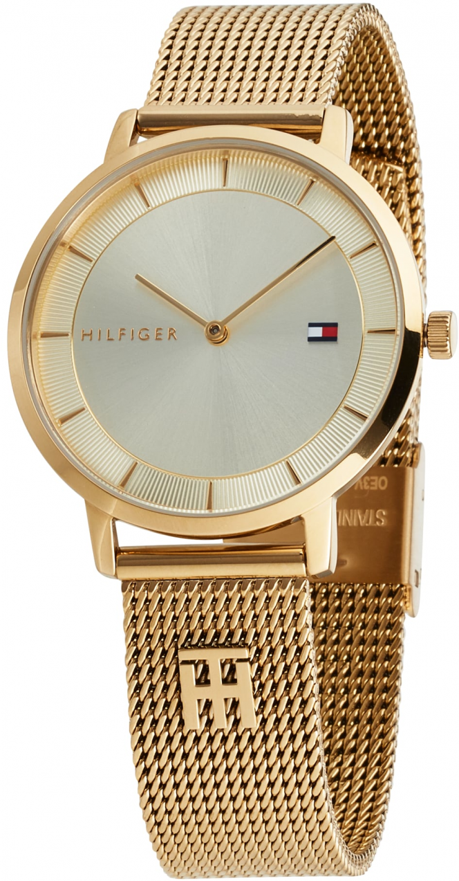 TOMMY HILFIGER Analógové hodinky 'Dressed Up'  zlatá
