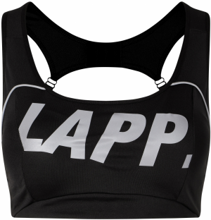 Lapp the Brand Športová podprsenka  sivá / čierna