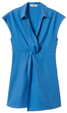 MANGO Košeľové šaty 'Jero'  modrá