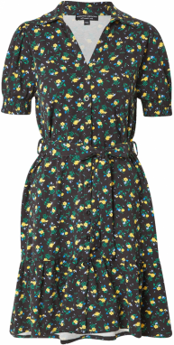 Dorothy Perkins Košeľové šaty 'Lemon Ditsy'  svetlomodrá / žltá / zelená / čierna