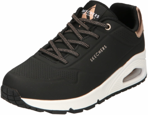 SKECHERS Nízke tenisky 'Uno'  ružové zlato / čierna