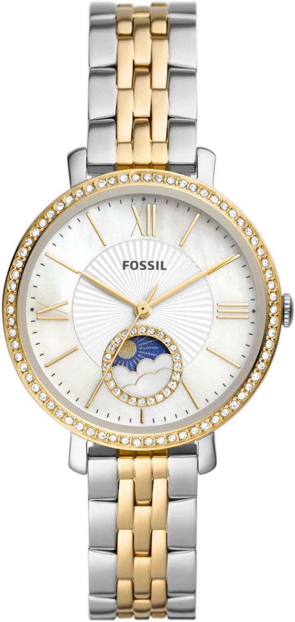 FOSSIL Analógové hodinky  modrá / zlatá / strieborná / biela