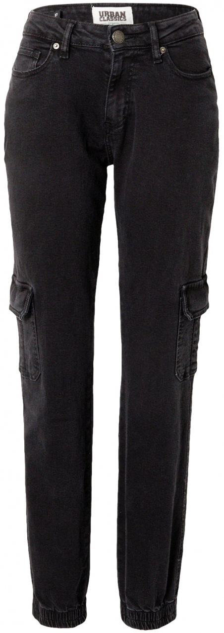 Urban Classics Rifľové kapsáče  čierny denim