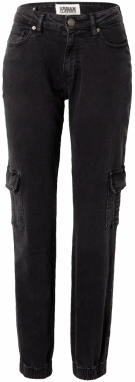 Urban Classics Rifľové kapsáče  čierny denim