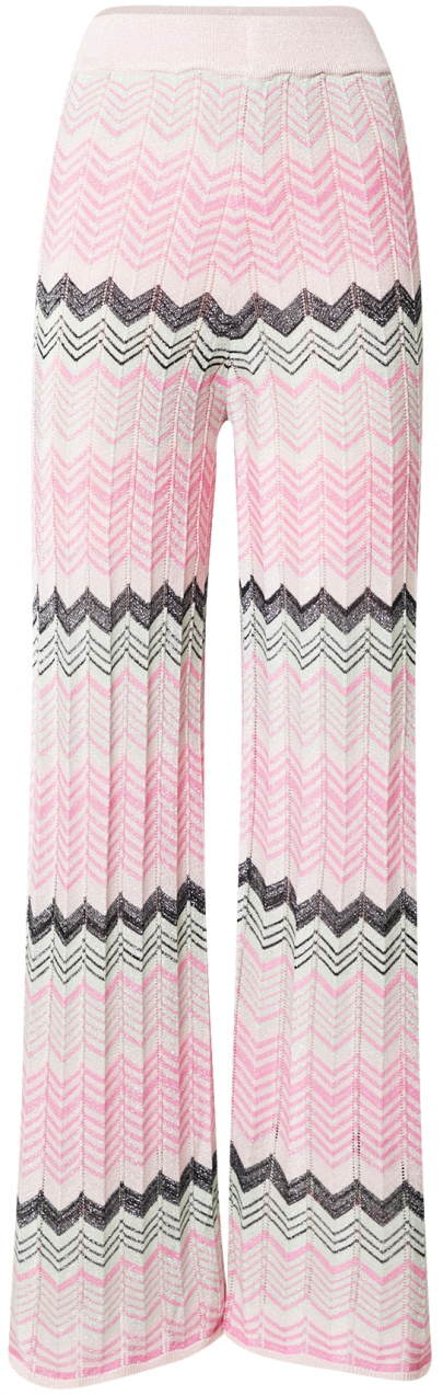 ONLY Nohavice 'ANICA'  kamenná / svetloružová / čierna