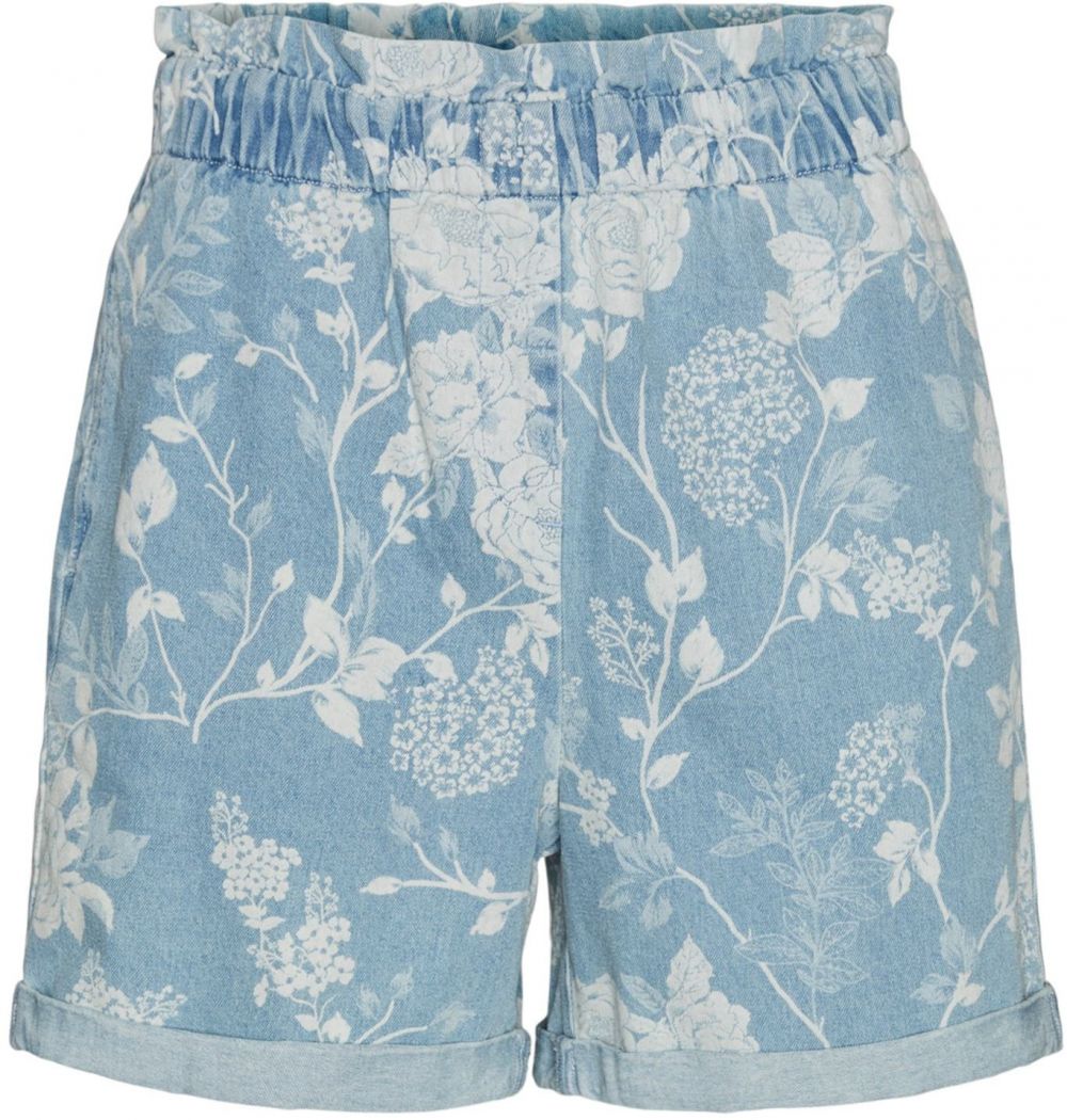 VERO MODA Džínsy 'Flora'  modrá denim / biela