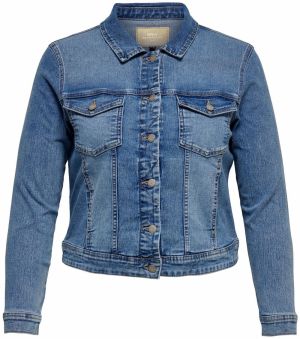 ONLY Carmakoma Prechodná bunda 'Wespa'  modrá denim