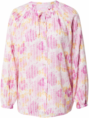 LIEBLINGSSTÜCK Blúzka 'Edla'  zlatá žltá / fuksia / biela