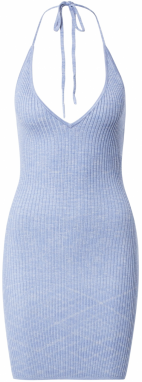 Abercrombie & Fitch Pletené šaty  svetlomodrá