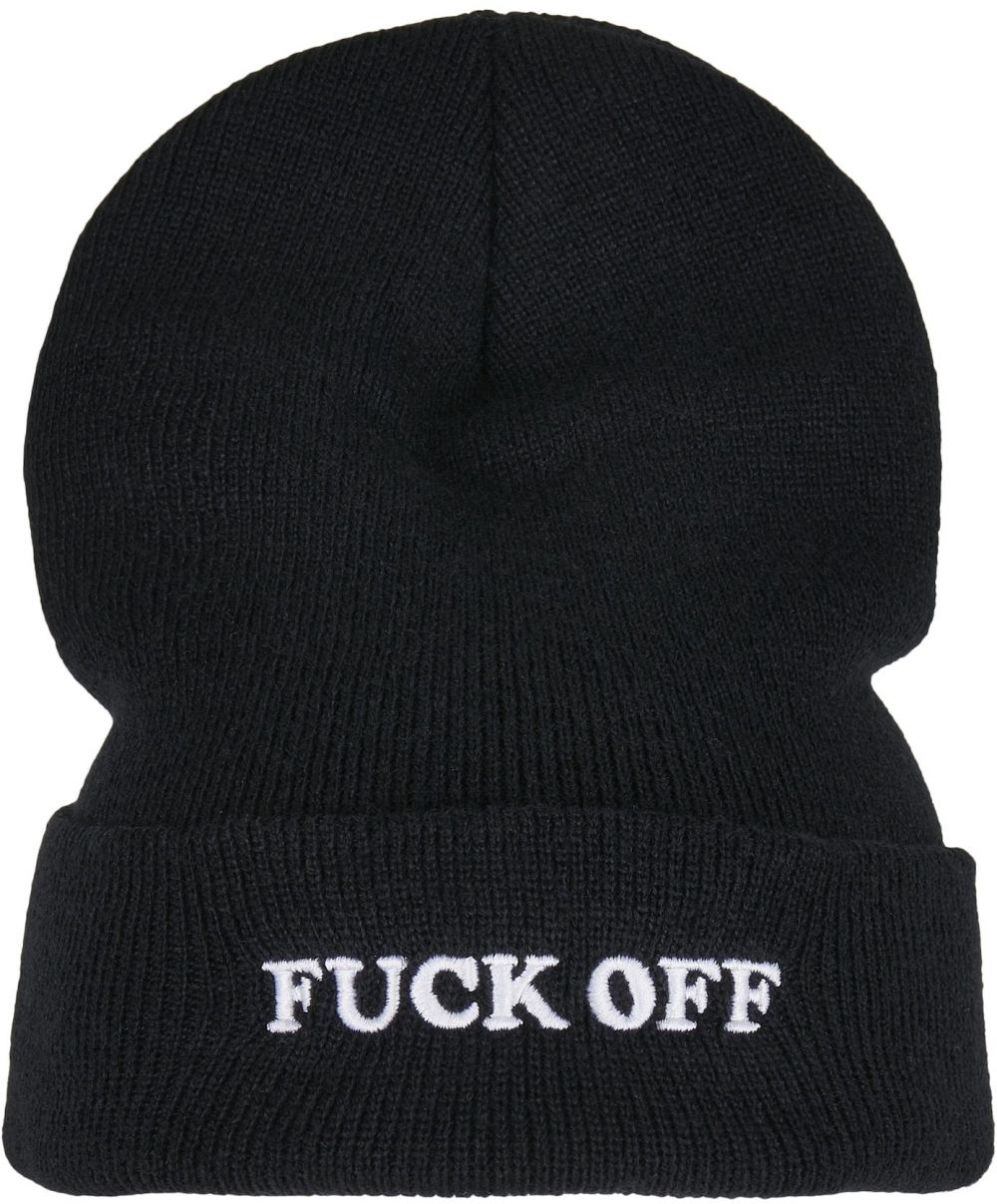 Mister Tee Čiapky 'Fuck Off'  čierna / biela