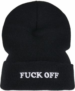 Mister Tee Čiapky 'Fuck Off'  čierna / biela