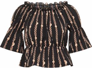 faina Blúzka  zlatá / čierna