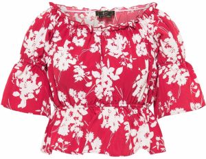 faina Blúzka  červená / biela