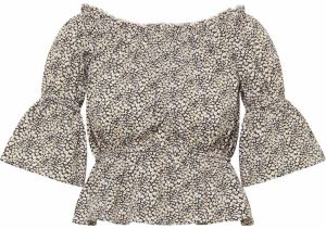 myMo ROCKS Blúzka  žltá / čierna / biela