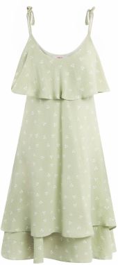 MYMO Letné šaty  jablková / biela