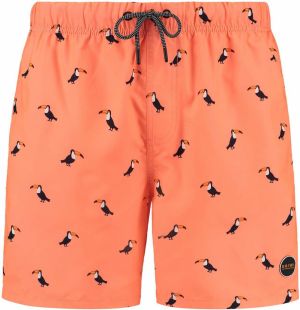 Shiwi Plavecké šortky  oranžová / broskyňová / čierna / biela