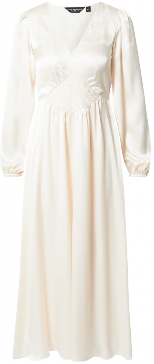 Dorothy Perkins Košeľové šaty  krémová
