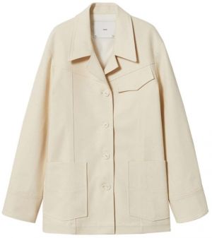 MANGO Prechodná bunda  svetlobéžová