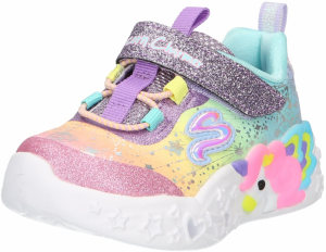 SKECHERS Tenisky 'UNICORN CHARMER'  vodová / pastelovo žltá / fialová / svetloružová