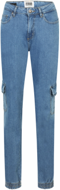 Urban Classics Rifľové kapsáče  modrá denim