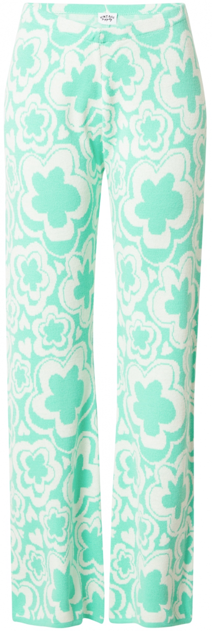 Vintage Supply Nohavice  mätová / biela