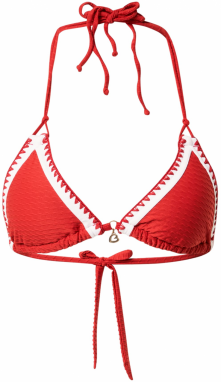 Banana Moon Bikinový top  červená / biela