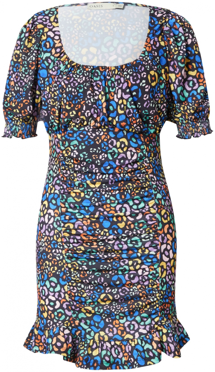 Oasis Šaty  žltá / zelená / svetlofialová / oranžová / čierna