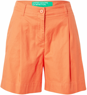UNITED COLORS OF BENETTON Plisované nohavice  oranžová