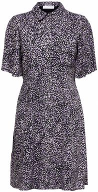 SELECTED FEMME Košeľové šaty 'Jalina'  svetlofialová / čierna / biela