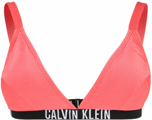 Calvin Klein Swimwear Bikinový top  koralová / čierna / biela