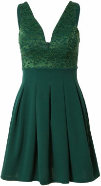 WAL G. Kokteilové šaty  olivová / smaragdová